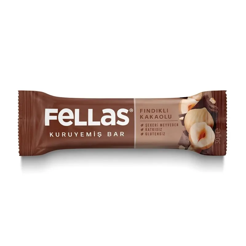 Fellas Fındıklı Kakaolu Kuruyemiş Bar 30 gr