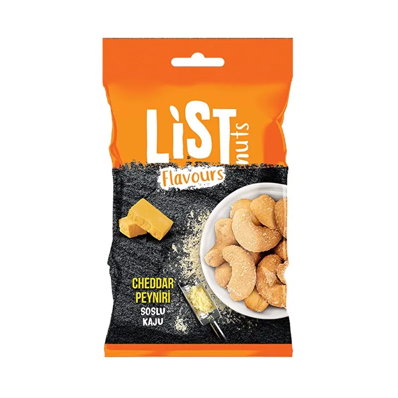 List Nuts Flavours Cheddar Peyniri Soslu Kaju 30 gr