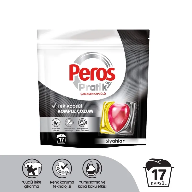 Peros Pratik Siyahlar Çamaşır Kapsülü 17'li