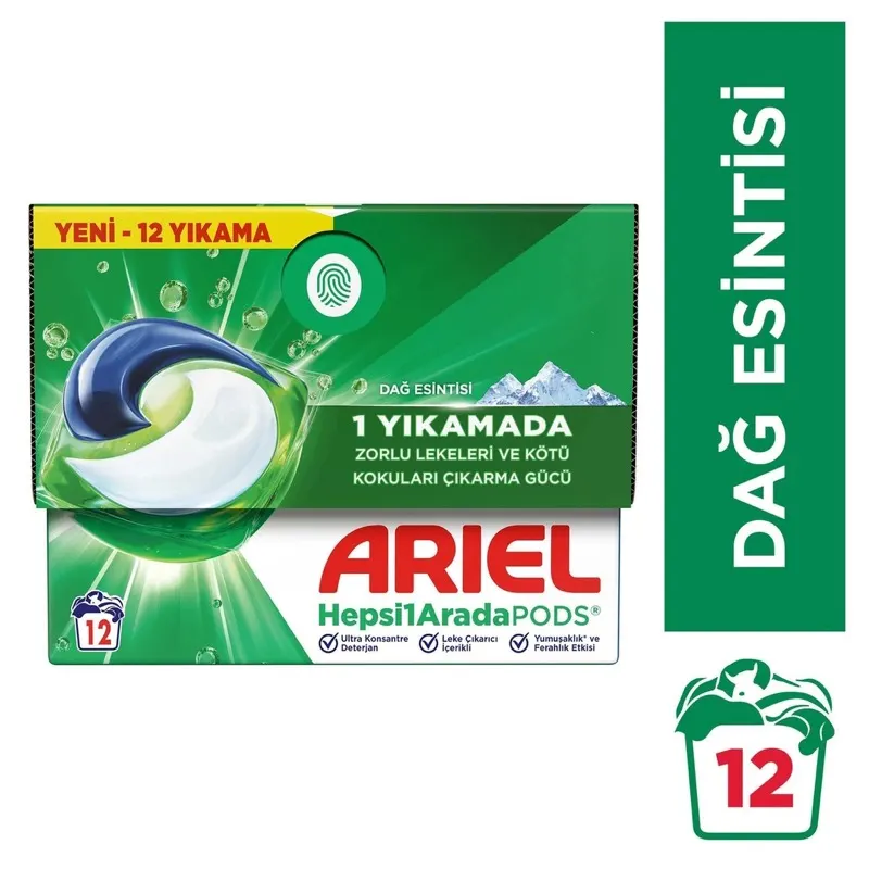 Ariel Hepsi 1 Arada PODS Kapsül Çamaşır Deterjanı Beyazlar ve
