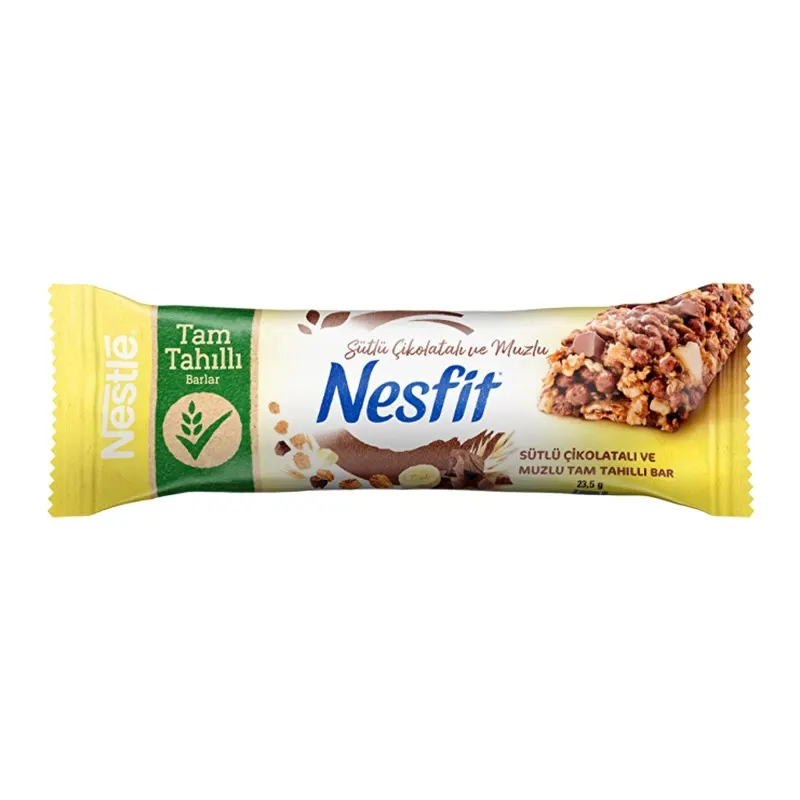 Nestle Nesfit Sütlü Çikolatalı ve Muzlu Tam Tahıllı Bar 23,5