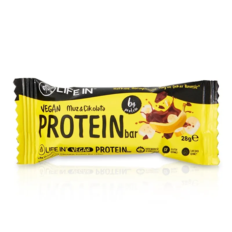 Life In Muz & Çikolata Protein Bar 28 gr