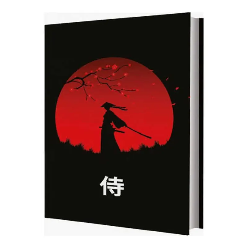 Deffter Japanese Samuray 14*20 Sert Kapak Çizgisiz Defter