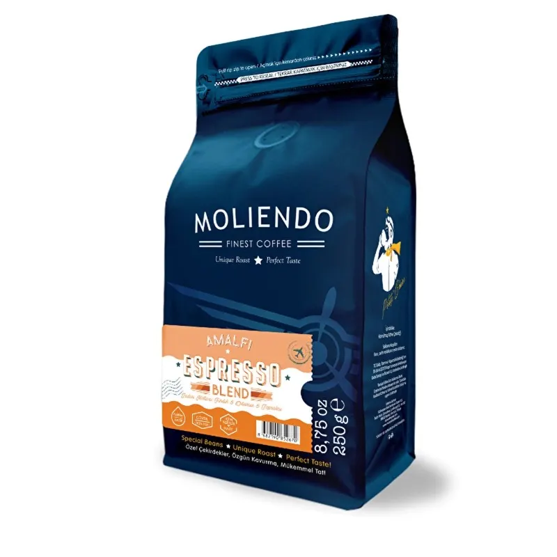Moliendo Amalfi Espresso Blend Kahve (Çekirdek Kahve) 250 gr